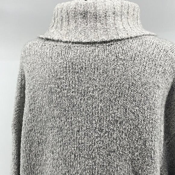 Eddie Bauer lounge sweater tunic length warm cozy cottage neutral sz lg - Picture 10 of 12